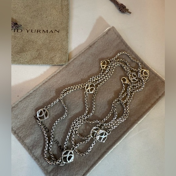David Yurman Sterling Silver Necklace 46” - Picture 3 of 7